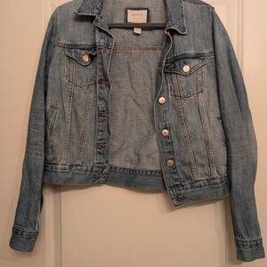 Denim Jacket with Button Details